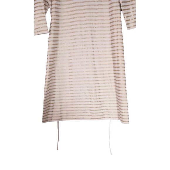 NWT Lauren Ralph Lauren Striped Midi Dress 2X Boat Neck Gold Nautical Resort - Picture 15 of 16